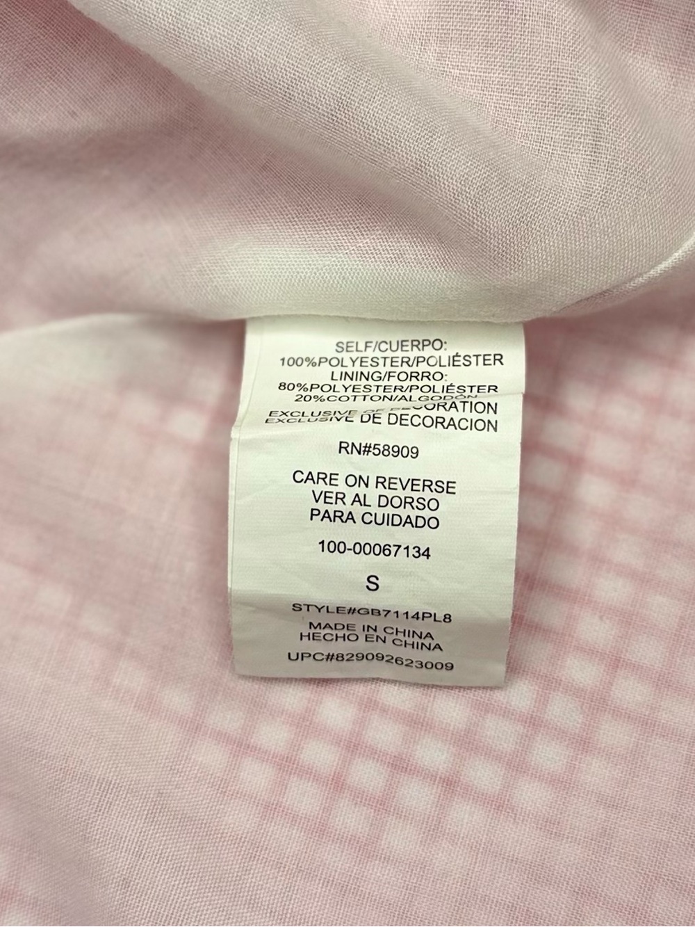 Gianni Bini Pink Gingham Mini Dress - Picture 5 of 6